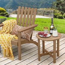 Load image into Gallery viewer, Costway Modern Round Coffee Table Wood - Suitable for Patio, Backyard, Pool, and Cafe
