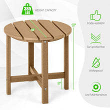 Load image into Gallery viewer, Costway Modern Round Coffee Table Wood - Suitable for Patio, Backyard, Pool, and Cafe
