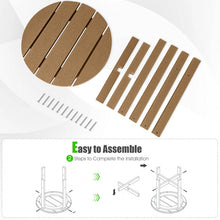 Load image into Gallery viewer, Costway Modern Round Coffee Table Wood - Suitable for Patio, Backyard, Pool, and Cafe
