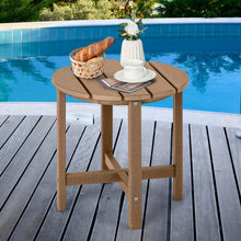 Load image into Gallery viewer, Costway Modern Round Coffee Table Wood - Suitable for Patio, Backyard, Pool, and Cafe
