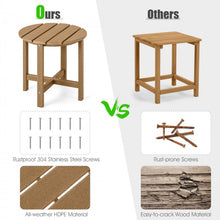 Load image into Gallery viewer, Costway Modern Round Coffee Table Wood - Suitable for Patio, Backyard, Pool, and Cafe
