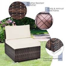 Charger l&#39;image dans la galerie, 6-Piece Modular Outdoor Sofa Set with Washable Cushions and Easy Assembly
