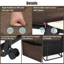 Load image into Gallery viewer, Brown Portable Double Sleeper Folding Bed
