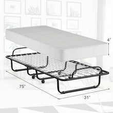 Charger l&#39;image dans la galerie, Portable Folding Bed with Memory Foam Mattress
