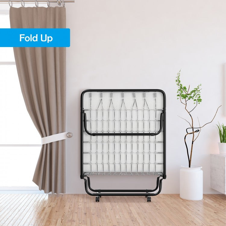 Portable Folding Bed with Memory Foam Mattress