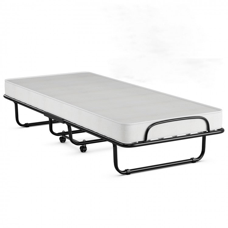 Portable Folding Bed with Memory Foam Mattress