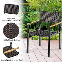 Load image into Gallery viewer, Outdoor Farmhouse Dining Room Table Set - 7-Piece Set Including 1 Long Table and 6 Chairs - Suitable for Backyard and Garden Gatherings
