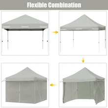 Charger l&#39;image dans la galerie, Costway 10x10 ft Pop-Up Tent Canopy with Removable Zippered Sidewalls - Suitable for Outdoor Parties and Camping
