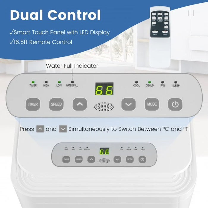 8000 BTU 3-in-1 Portable Window-Mounted Air Conditioner