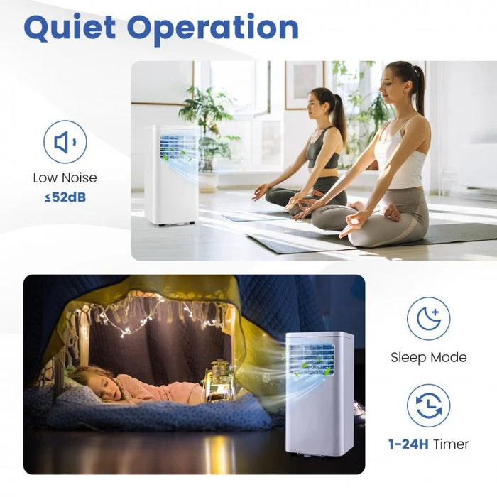 8000 BTU 3-in-1 Portable Window-Mounted Air Conditioner