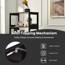 Load image into Gallery viewer, 3-Tier Bathroom Cabinet with Doors and Floor-Standing Storage
