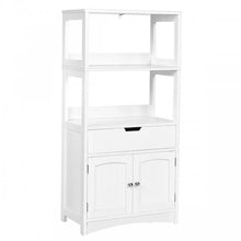Load image into Gallery viewer, 3-Tier Bathroom Cabinet with Doors and Floor-Standing Storage

