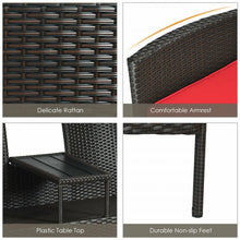 Load image into Gallery viewer, Outdoor Patio Furniture Double Sofa Seating Set with Coffee Table
