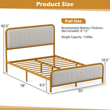 Load image into Gallery viewer, Modern Minimalist Velvet Headboard Luxury Bed Frame
