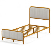 Load image into Gallery viewer, Modern Minimalist Velvet Headboard Luxury Bed Frame
