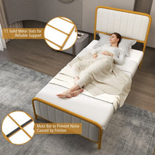 Load image into Gallery viewer, Modern Minimalist Velvet Headboard Luxury Bed Frame
