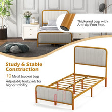 Load image into Gallery viewer, Modern Minimalist Velvet Headboard Luxury Bed Frame
