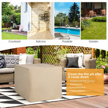 Load image into Gallery viewer, 9-Piece Outdoor Patio Furniture Sofa Set with Fire Pit Table and Waterproof Covers
