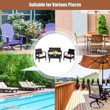 Load image into Gallery viewer, Outdoor Patio Garden Conversation Set with Coffee Table and Sofa Chairs
