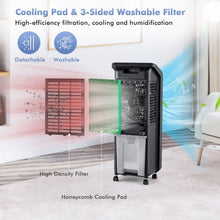 Load image into Gallery viewer, Portable Air Cooler with LED Display and Remote Control, Movable
