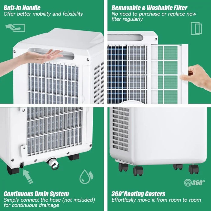 Costway 9000 BTU Portable Air Conditioner with LED Display