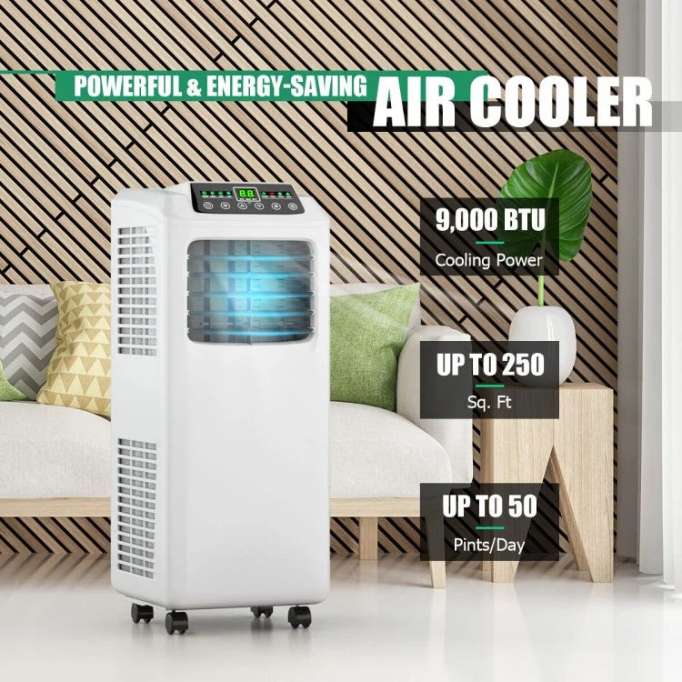 Costway 9000 BTU Portable Air Conditioner with LED Display