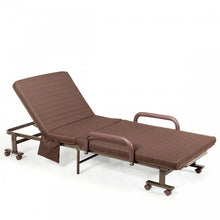 Load image into Gallery viewer, Foldable Sofa Bed with Mattress and Casters, Adjustable
