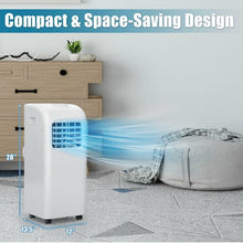 Charger l&#39;image dans la galerie, 8000 BTU Portable Air Conditioner with Dehumidifier Function, 24-Hour Timer, and Remote Control
