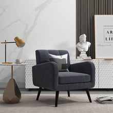 Load image into Gallery viewer, Modern Minimalist Upholstered Armchair with Plush Comfy Accent Cushions
