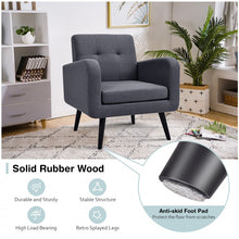 Load image into Gallery viewer, Modern Minimalist Upholstered Armchair with Plush Comfy Accent Cushions
