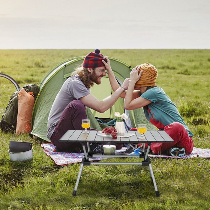 Outdoor Portable Folding Camping Table with Carry Bag - Suitable for Camping and Backyard Gatherings