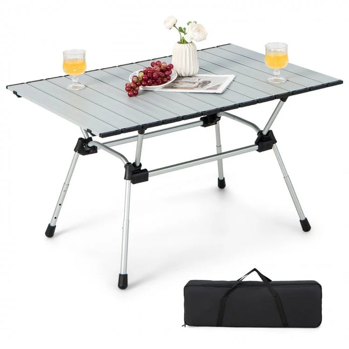Outdoor Portable Folding Camping Table with Carry Bag - Suitable for Camping and Backyard Gatherings