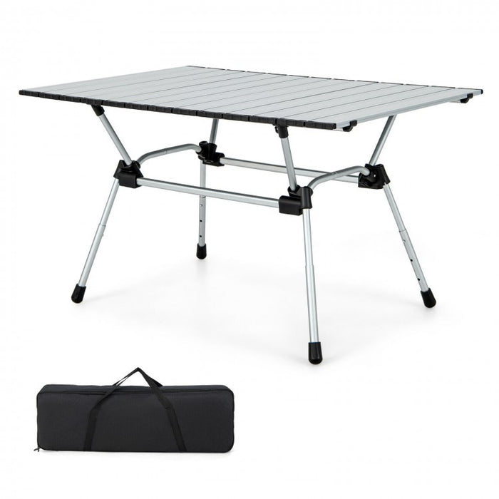 Outdoor Portable Folding Camping Table with Carry Bag - Suitable for Camping and Backyard Gatherings