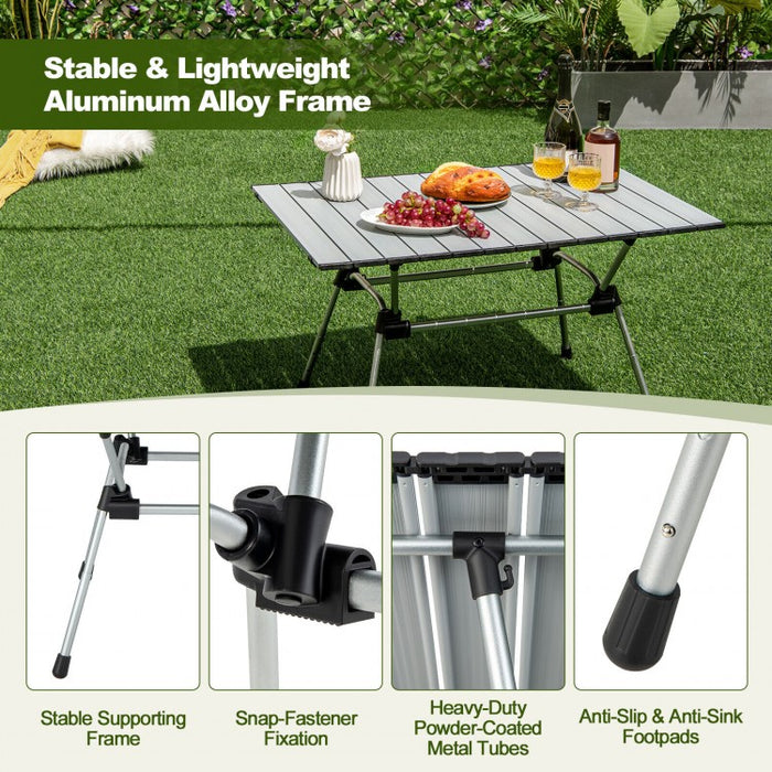 Outdoor Portable Folding Camping Table with Carry Bag - Suitable for Camping and Backyard Gatherings