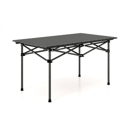 Outdoor Camping Aluminum Folding Table for 4-6 People, Easy to Carry