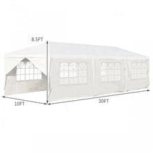 Load image into Gallery viewer, 10 x 30 Ft Outdoor Canopy Tent with 2 Entrances and 6 Removable Side Walls
