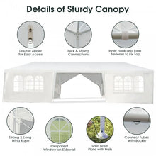Load image into Gallery viewer, 10 x 30 Ft Outdoor Canopy Tent with 2 Entrances and 6 Removable Side Walls
