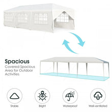 Load image into Gallery viewer, 10 x 30 Ft Outdoor Canopy Tent with 2 Entrances and 6 Removable Side Walls

