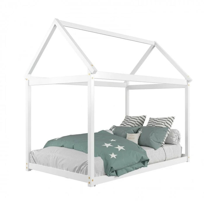 Roof Structure Frame Twin Size Kids Bed Frame