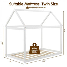 Load image into Gallery viewer, Roof Structure Frame Twin Size Kids Bed Frame
