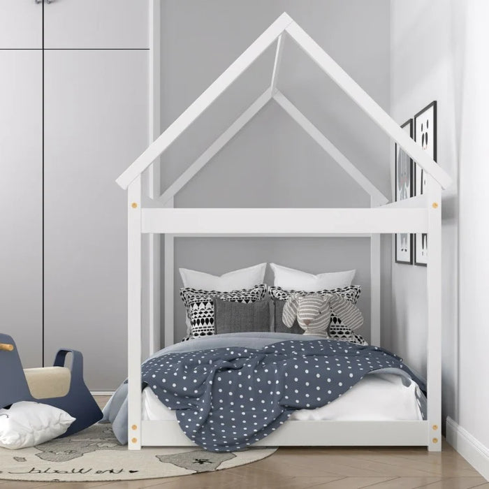 Roof Structure Frame Twin Size Kids Bed Frame