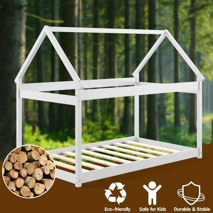 Roof Structure Frame Twin Size Kids Bed Frame