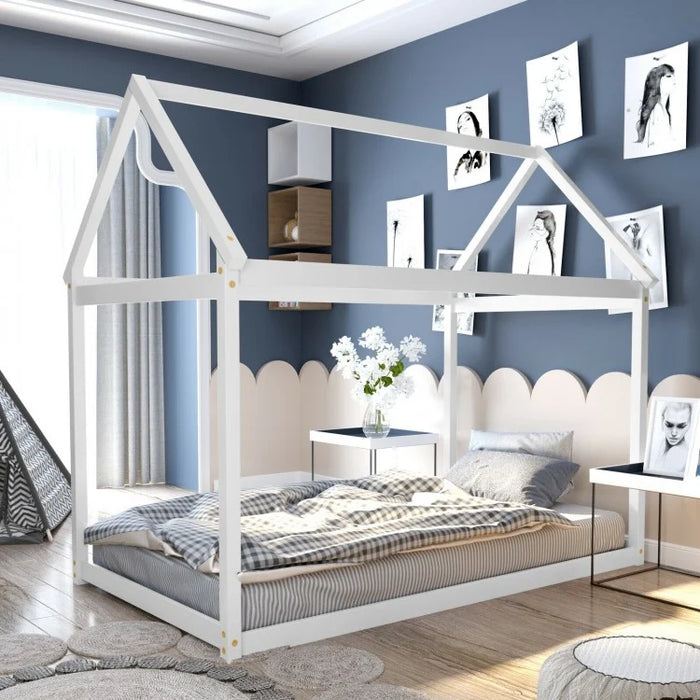 Roof Structure Frame Twin Size Kids Bed Frame