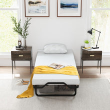 Load image into Gallery viewer, Portable Folding Double Bed with Foam Mattress and Casters
