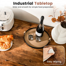 Load image into Gallery viewer, Industrial Style Multifunctional 3-Tier Kitchen Island Countertop Table
