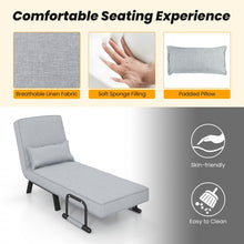 Load image into Gallery viewer, Multifunctional Convertible Sofa Bed Lounger with Armrests and Pillows
