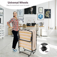 Load image into Gallery viewer, Portable Folding Bed with Foam Mattress and Dust Cover Bag
