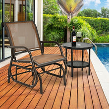 Charger l&#39;image dans la galerie, Outdoor Patio Swing Chair with Armrests - Rocking Chair for Relaxation
