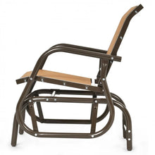Charger l&#39;image dans la galerie, Outdoor Patio Swing Chair with Armrests - Rocking Chair for Relaxation
