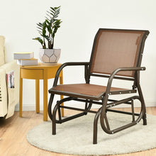Charger l&#39;image dans la galerie, Outdoor Patio Swing Chair with Armrests - Rocking Chair for Relaxation
